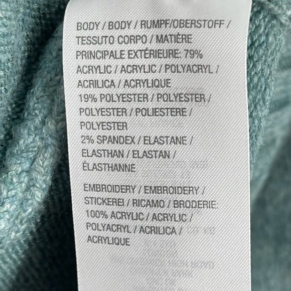 Denim & Co Crew Neck Embroidered Sweater NWT Sz S - Picture 10 of 11